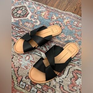 Dolce Vita Derby Black Slip On Sandals - size 8.5 - NEW